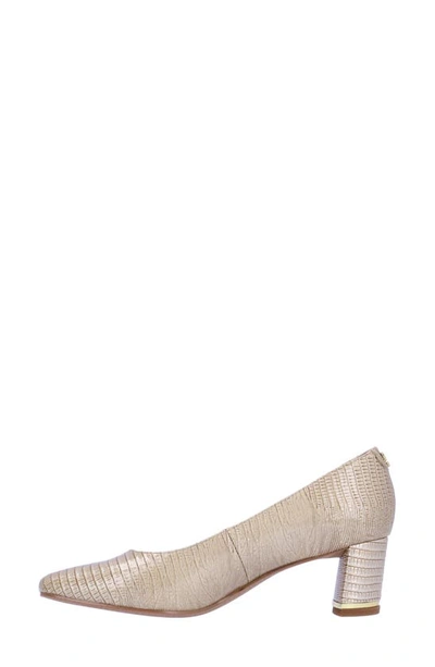J. Reneé Olivienne Snakeskin Embossed Pump In Pearl