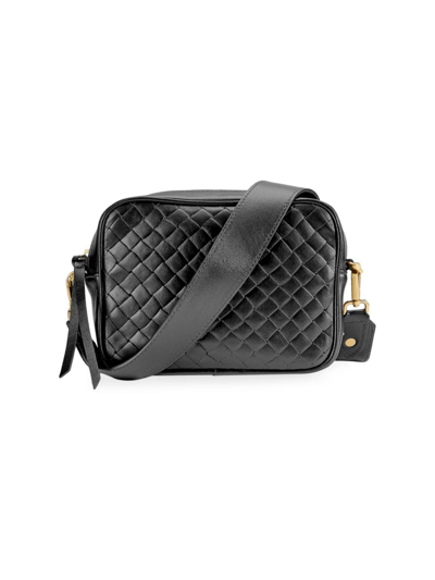 Shop Gigi New York Women's Madison Quilted Leather Crossbody Bag In Black