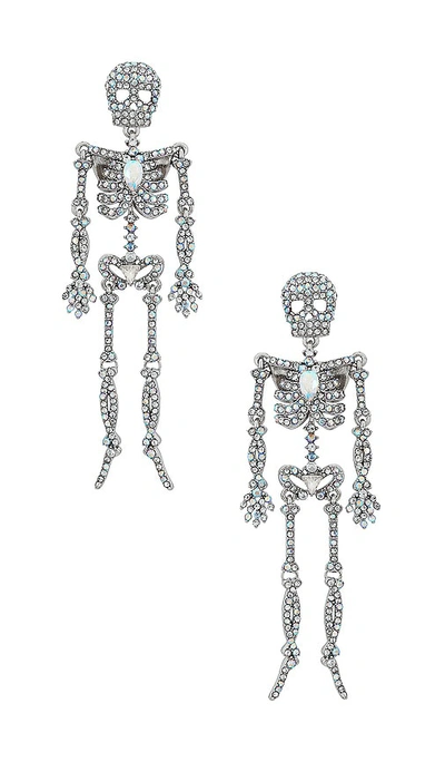 Baublebar Bonafide Bones Mobile Earrings In Silver