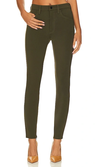 Shop Pistola Kendall High Rise Skinny Scuba With Zippers In Forest