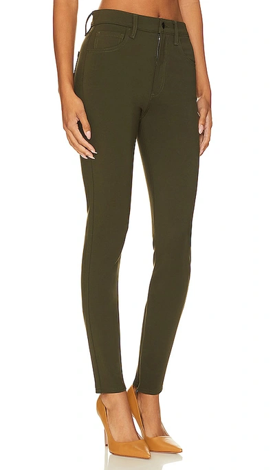 Shop Pistola Kendall High Rise Skinny Scuba With Zippers In Forest