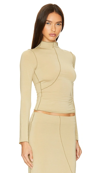 The Line By K Zane Top In Khaki