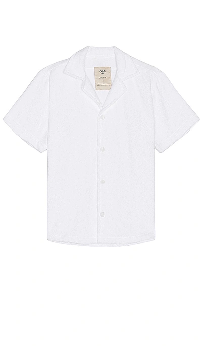 Shop Oas Cuba Terry Shirt In White