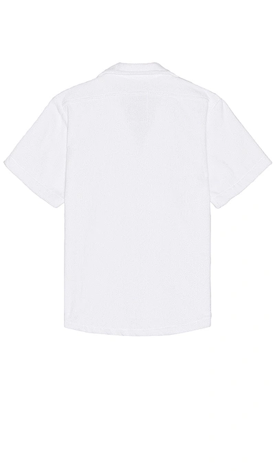 Shop Oas Cuba Terry Shirt In White