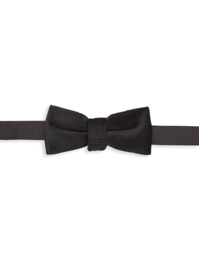 Shop Appaman Boy's Hook-and-clasp Bow Tie In Black Velvet