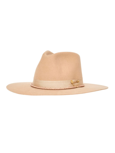 Shop Freya Women's Sierra Wool Panama Hat In Camel