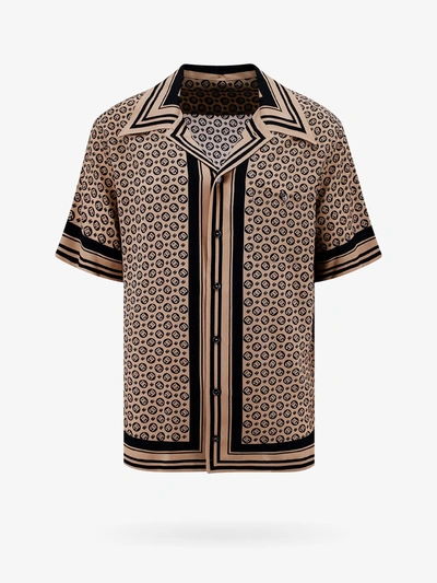 Shop Dolce & Gabbana Shirt In Brown