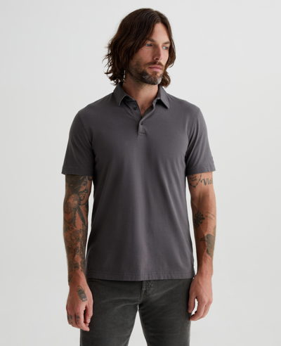 Shop Ag Jeans Bryce Polo In Anthracite
