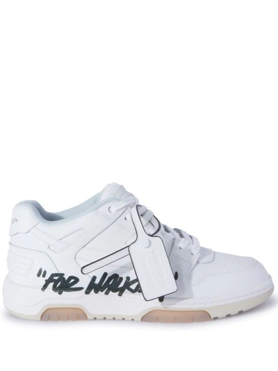 Shop Off-white For Walking Print Sneakers In White