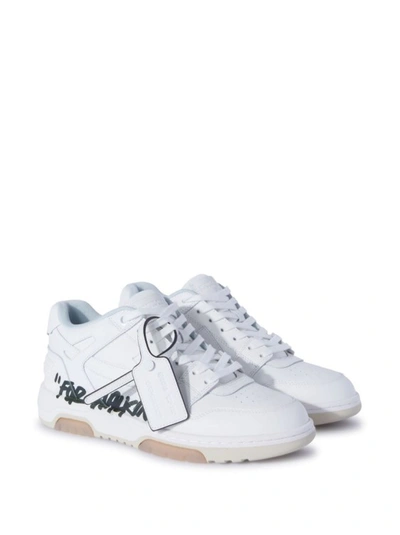 Shop Off-white For Walking Print Sneakers In White