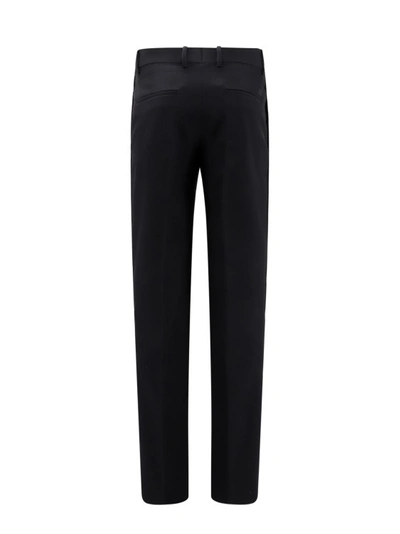 Shop Off-white Virgin Wool Trouser With Zip Detail In Black