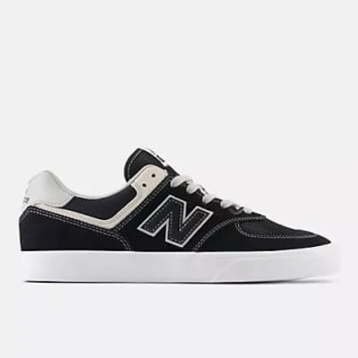 Shop New Balance Numeric 574 Vulc Trainers In Black