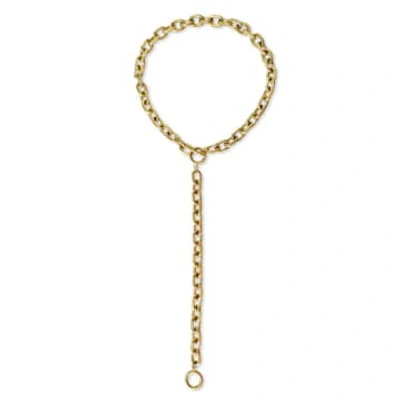 Shop Anisa Sojka The Juliet Lariat Necklace In Gold