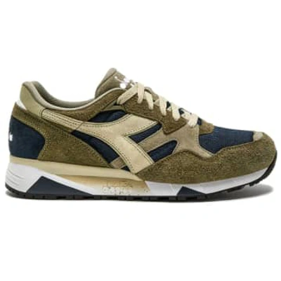 Shop Diadora N9002 'winter Pack' Trainers In Green
