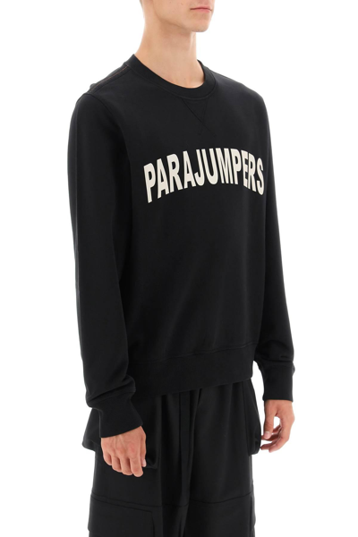 Shop Parajumpers 'caleb' Logo Print Sweatshirt In Black