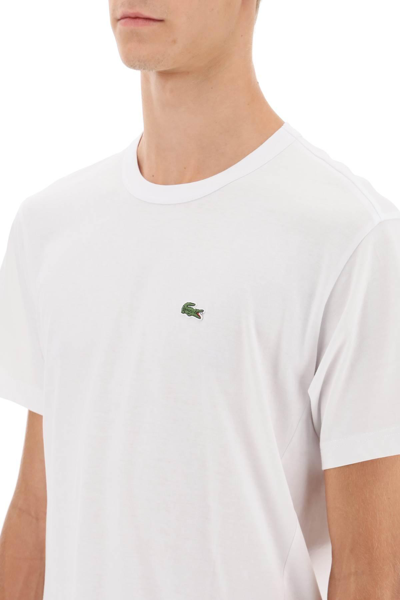 Shop Comme Des Garçons Shirt X Lacoste Asymmetrical T-shirt In White