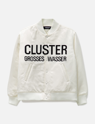 Undercover Cluster Grosses Wasser Bomber Jacket In White