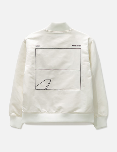 Undercover Cluster Grosses Wasser Bomber Jacket In White