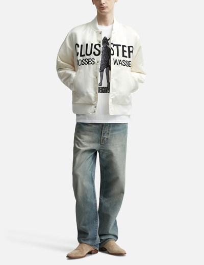Undercover Cluster Grosses Wasser Bomber Jacket In White