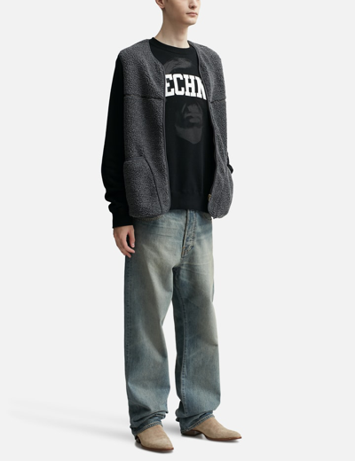 Shop Undercover Techno Crewneck Sweatshirt In Black