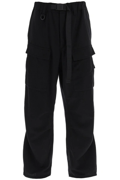 Shop Y-3 Flannel Cargo Pants