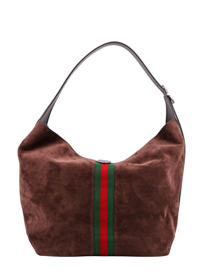 Shop Gucci Jackie 1961 Shoulder Bag In Brown