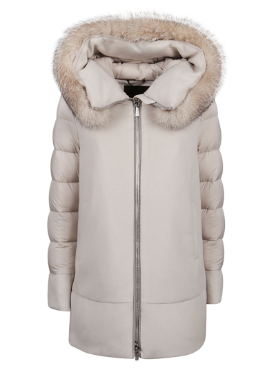 Shop Moorer Down Coat Fresia-le In Marmo