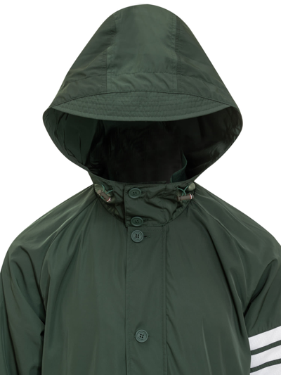 Shop Thom Browne Trench Parka In Dk Green
