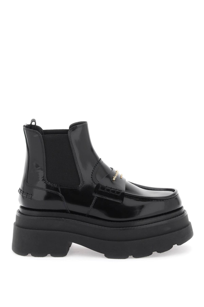 Shop Alexander Wang Platform Carter Ankle Boots In Black (black)