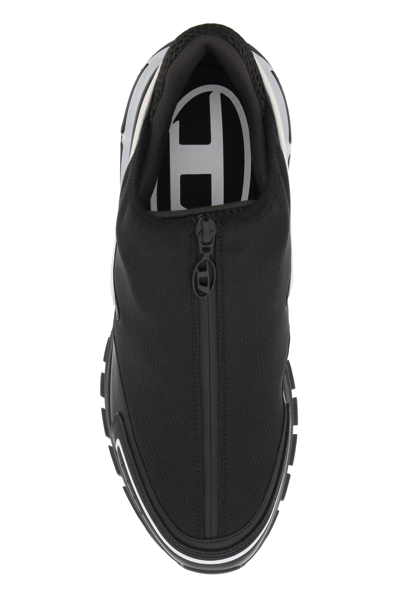 Shop Diesel S-serendipity Pro-x1 Zip X Slip-on Sneakers In Black (black)