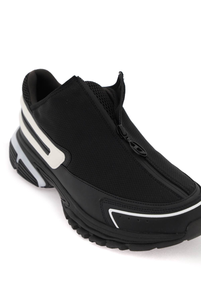 Shop Diesel S-serendipity Pro-x1 Zip X Slip-on Sneakers In Black (black)