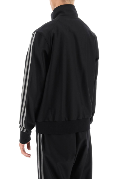 Shop Y-3 Zip-up Track Sweatshirt In Black (black)