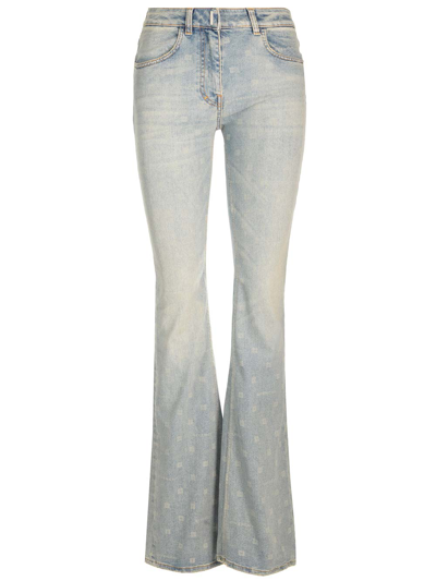 Shop Givenchy Bootcut Jeans In Light Blue