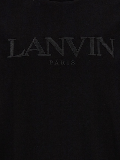 Shop Lanvin Braided Band T-shirt In Black