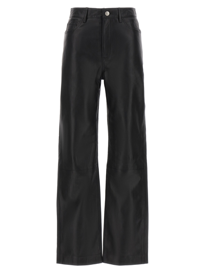Shop Remain Birger Christensen Leather Pants In Black
