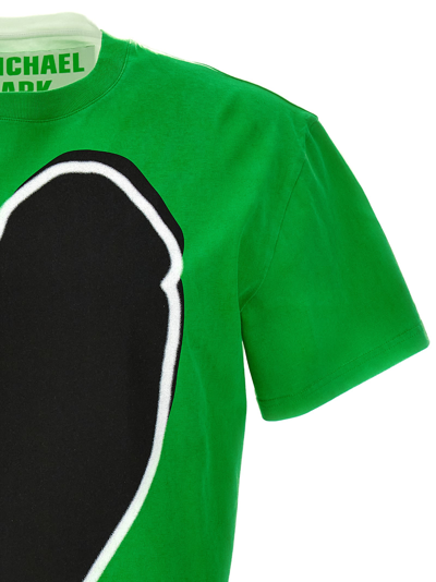 Shop Jw Anderson Michael Clarck Company T-shirt In Green