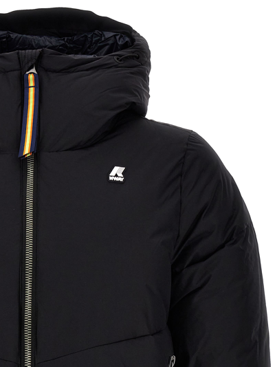 Shop K-way Hugol Thermo Soft Touch Down Jacket In Black