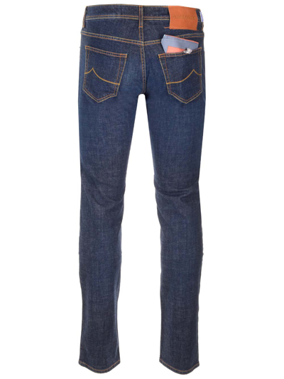 Shop Jacob Cohen Dark Blue Nick Jeans