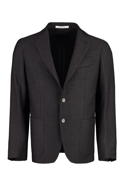 Tagliatore Tailored Single-breasted Suit Jacket In Brown