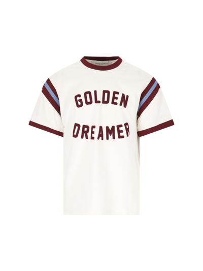 Shop Golden Goose T-shirt In Cream