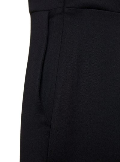 Shop Semicouture Off Shoulders Jumpsuit In Black