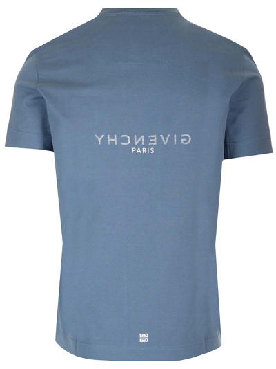Shop Givenchy Reverse Logo T-shirt In Blue