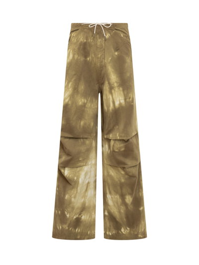 Shop Darkpark Daisy Trousers In Olive White