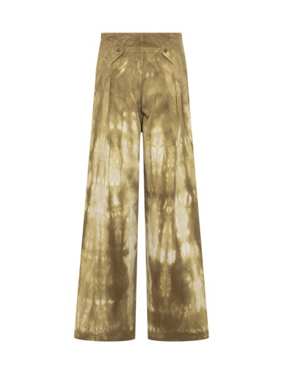 Shop Darkpark Daisy Trousers In Olive White