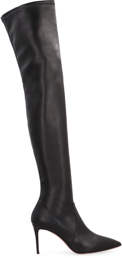 Shop Casadei Julia Over-the-knee Boots In Black