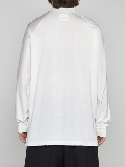 Shop Y-3 Cotton Long-sleeved T-shirt