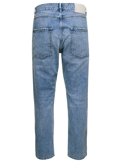 Shop Icon Denim Jeans Regular Corto In Light Blue