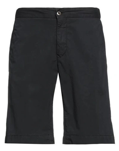 Shop Incotex Man Shorts & Bermuda Shorts Black Size 30 Cotton, Elastane