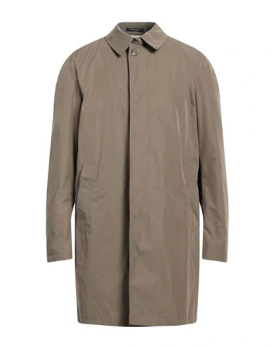 Shop Angelo Nardelli Man Overcoat & Trench Coat Khaki Size 42 Polyester In Beige