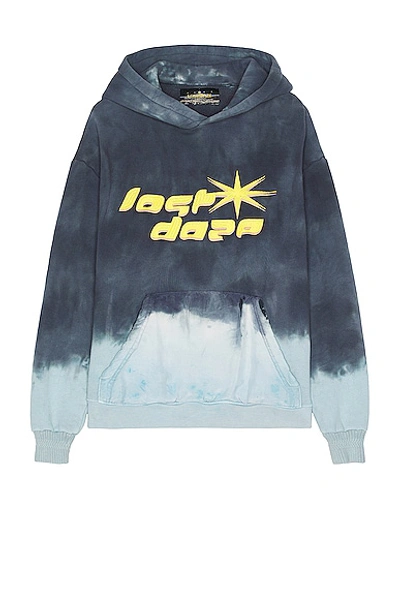 Shop Lost Daze Retro Hoodie In Vintage Black & Blue